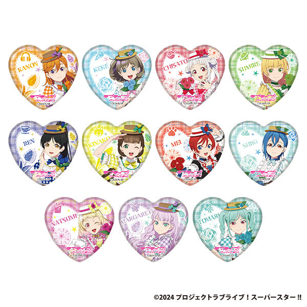 GiGOコラボカフェ ラブライブ!シリーズ15周年記念 ホログラムハート缶バッジ(Liella!)(全11種)