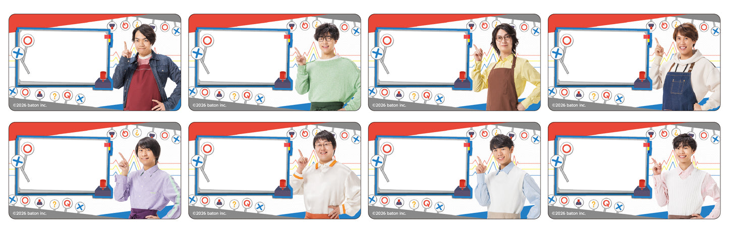 【コンプリートセット】GiGOコラボカフェ QuizKnock 10周年 「今日の1問はこちら!」風クリアカード2026