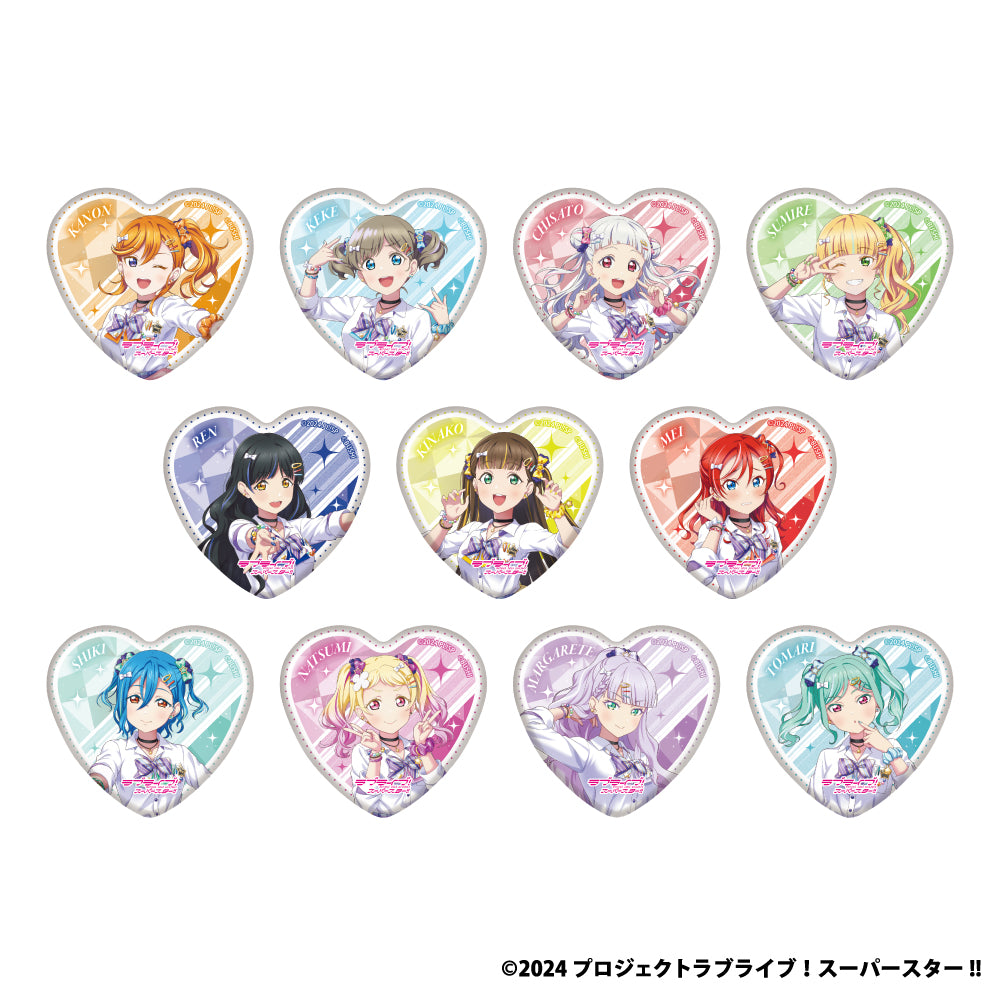 GiGOコラボカフェ ラブライブ!シリーズオフィシャルカードゲーム2026 ハート缶バッジ(Liella!)