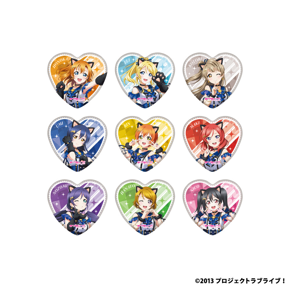 GiGOコラボカフェ ラブライブ!シリーズオフィシャルカードゲーム2026 ハート缶バッジ(μ's)