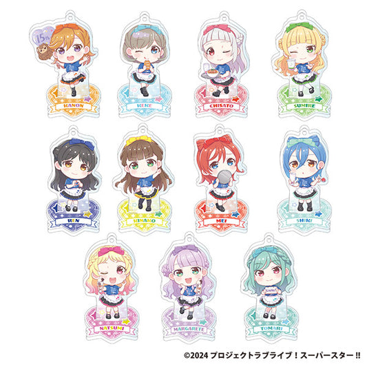 GiGOコラボカフェ ラブライブ！シリーズ15周年記念　スタンド付きデフォルメアクリルキーホルダー～GiGO Tシャツver.～（Liella!）（全11種）