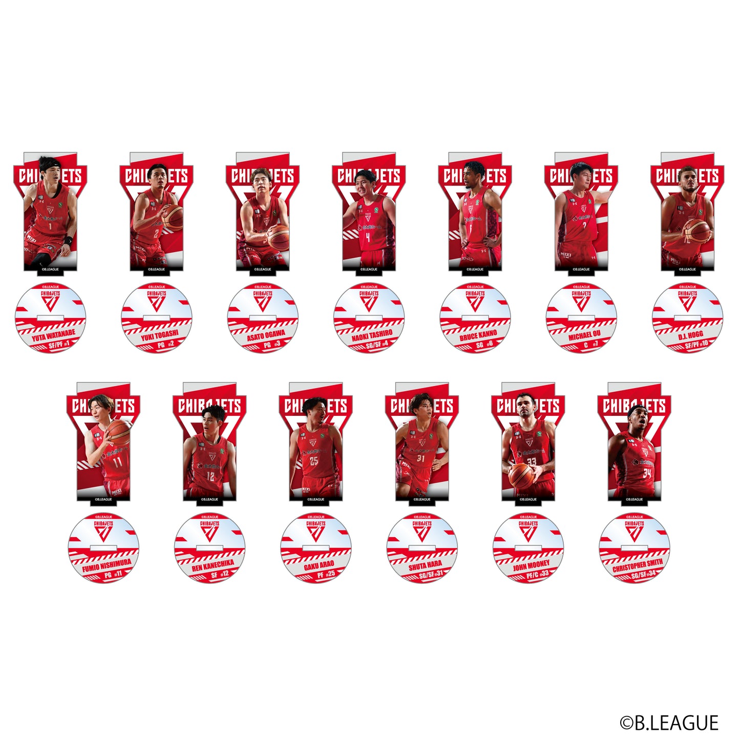 GiGO コラボカフェ B.LEAGUE ロゴアクリルスタンド～千葉ジェッツ～