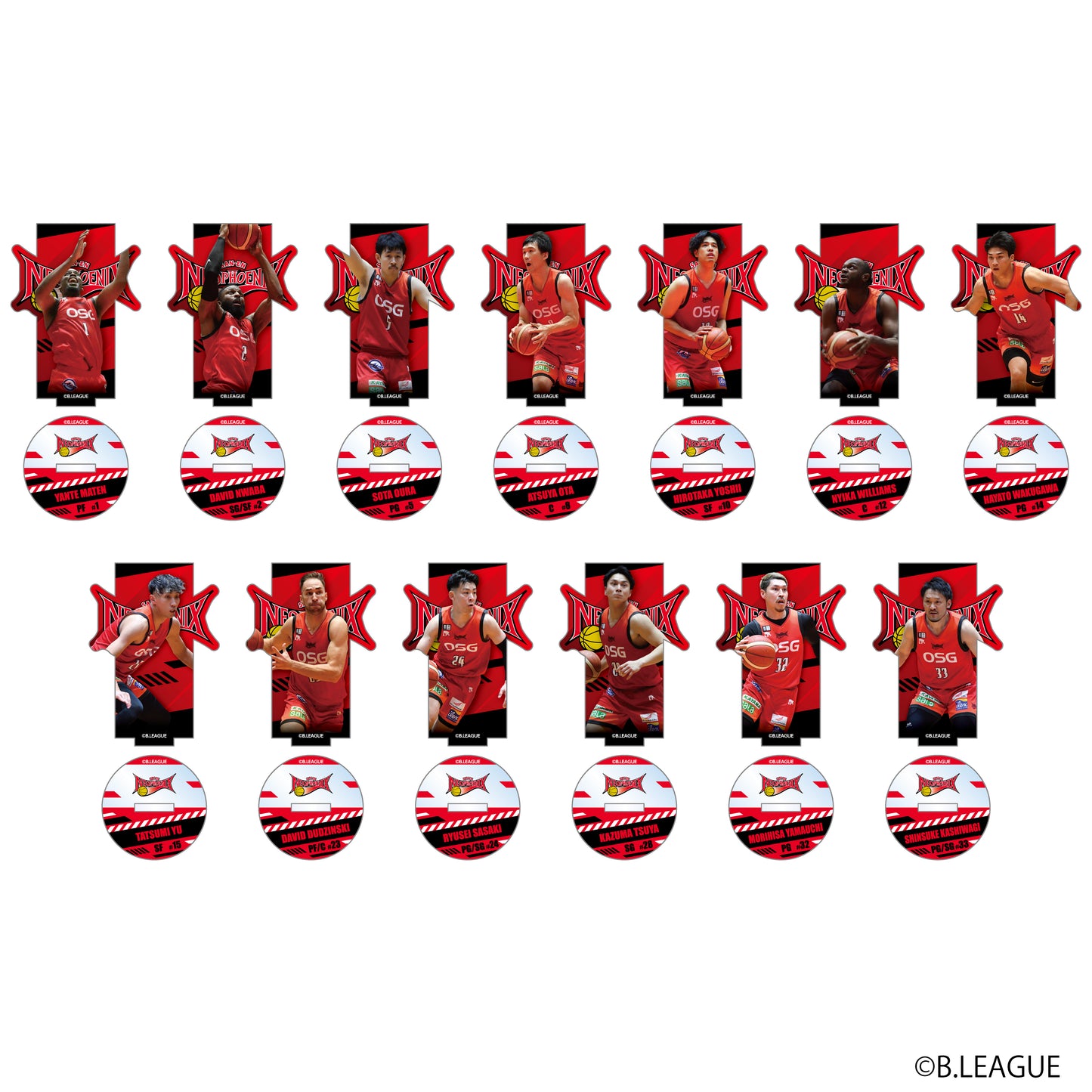 GiGO コラボカフェ B.LEAGUE ロゴアクリルスタンド～三遠ネオフェニックス～