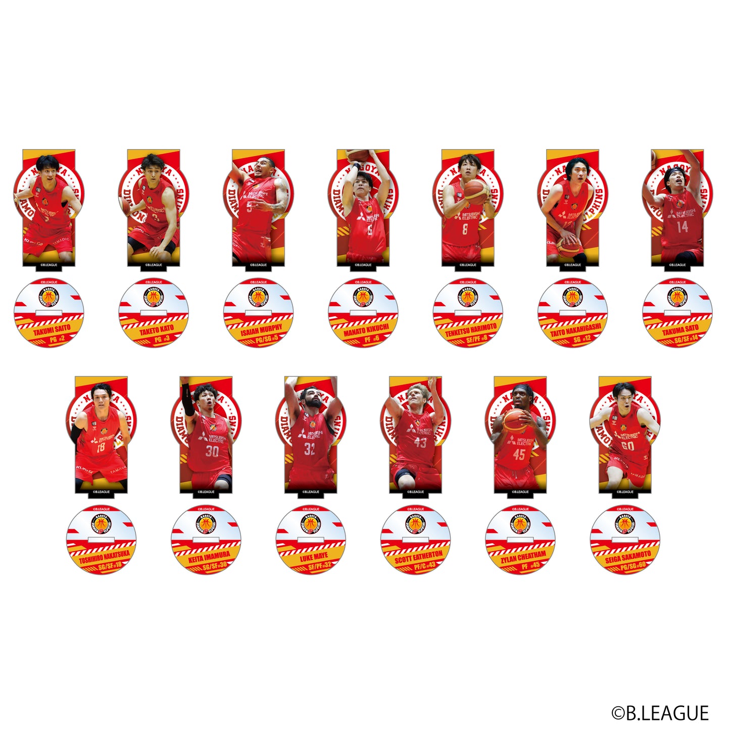 GiGO コラボカフェ B.LEAGUE ロゴアクリルスタンド～名古屋ダイヤモンドドルフィンズ～