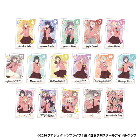 GiGOコラボカフェ 『映画 ラブライブ！蓮ノ空女学院スクールアイドルクラブ Bloom Garden Party』 フォト風カード