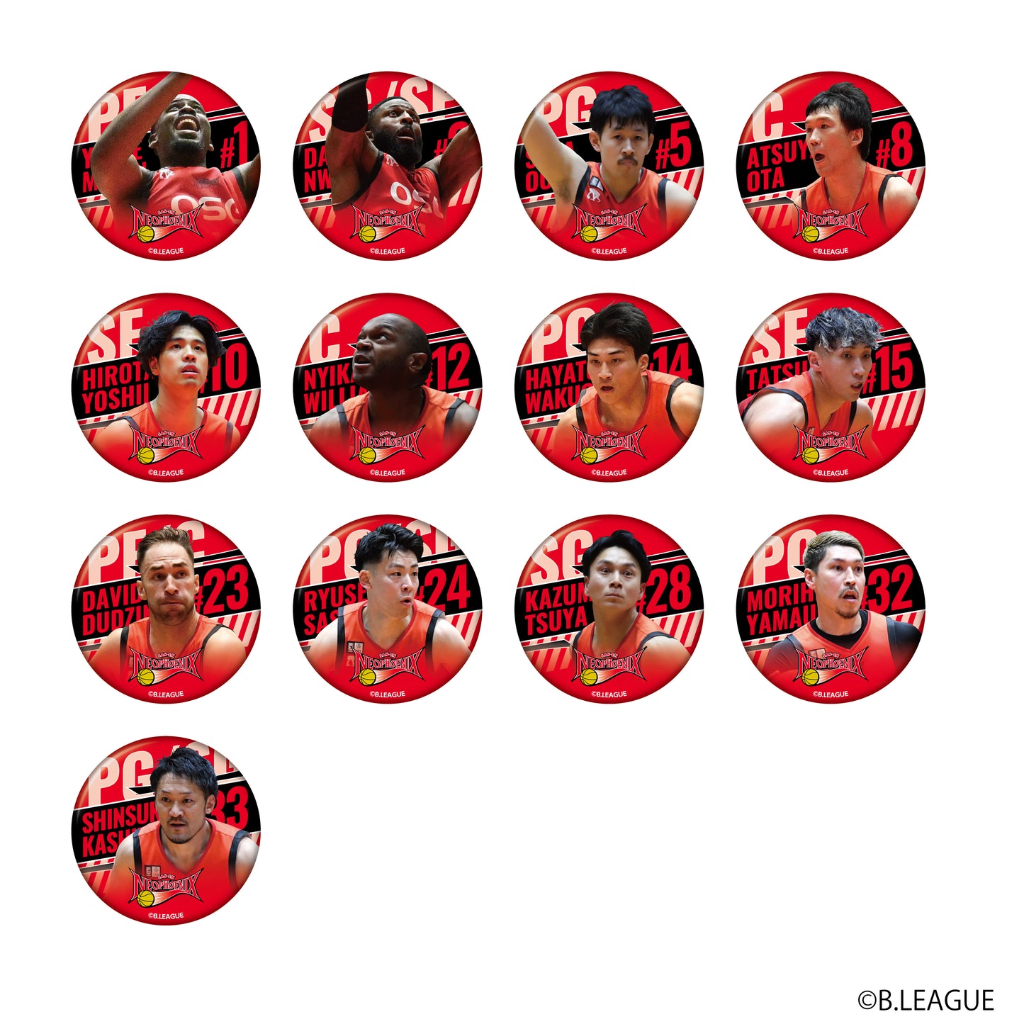 GiGO コラボカフェ B.LEAGUE ランダム缶バッジ～三遠ネオフェニックス～