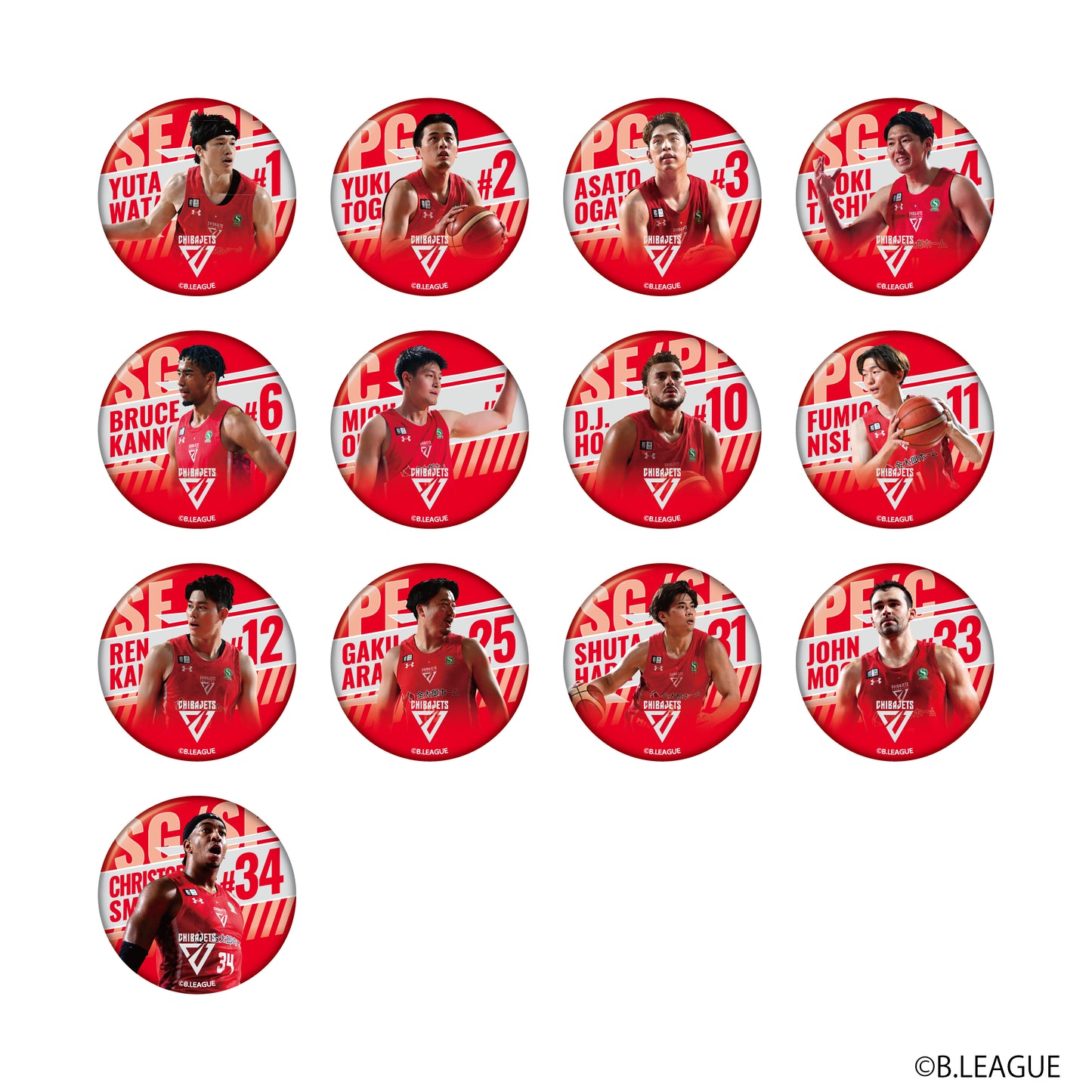 GiGO コラボカフェ B.LEAGUE ランダム缶バッジ～千葉ジェッツ～