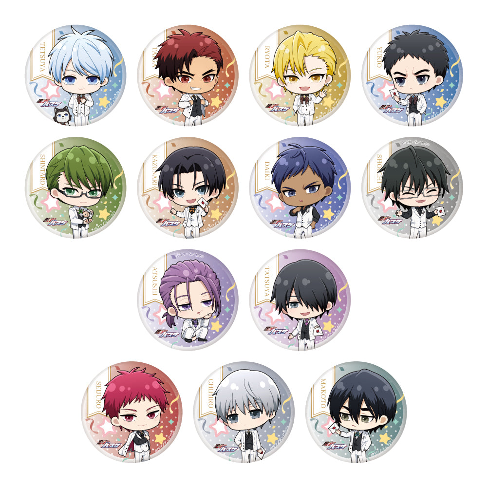 GiGOコラボカフェ 黒子のバスケ デフォルメ缶バッジ～白スーツver.～（全13種）