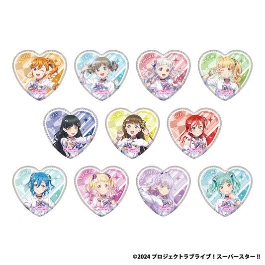GiGOコラボカフェ ラブライブ！シリーズオフィシャルカードゲーム2026 ハート缶バッジ（Liella!）