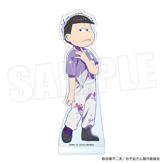 GiGO コラボカフェ おそ松さん  ビッグアクリルスタンド～ペンキver.～（一松）【2023年6月中旬発送予定】